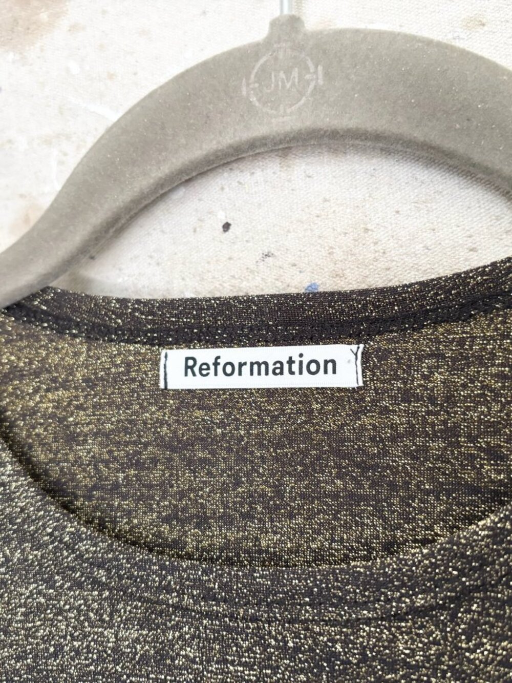 Reformation Jupiter Metallic Crop Top - Picture 4 of 7